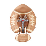 Mambobaby Air-Free American Football Chest Float with Flat Canopy