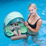 Mambobaby Air-Free Crocodile Chest Float with 3D Canopy