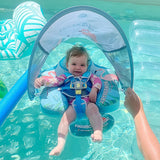 Mambobaby Air-Free Flamingo Chest Float with Flat Canopy