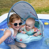 Mambobaby Air-Free Flamingo Chest Float with Flat Canopy