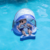 Mambobaby Air-Free Pool Float Whale Shark Chest Float with 3D Canopy