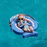 Mambobaby Air-Free Pool Float Whale Shark Chest Float with 3D Canopy