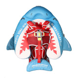 Mambobaby Air-Free Shark Jaw Cuddle Chest Float with 3D Canopy