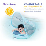 Mambobaby Pool Float with Canopy and Tail KuKuKiKi