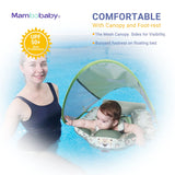 Mambobaby Pool Float with Canopy and Tail Leopard