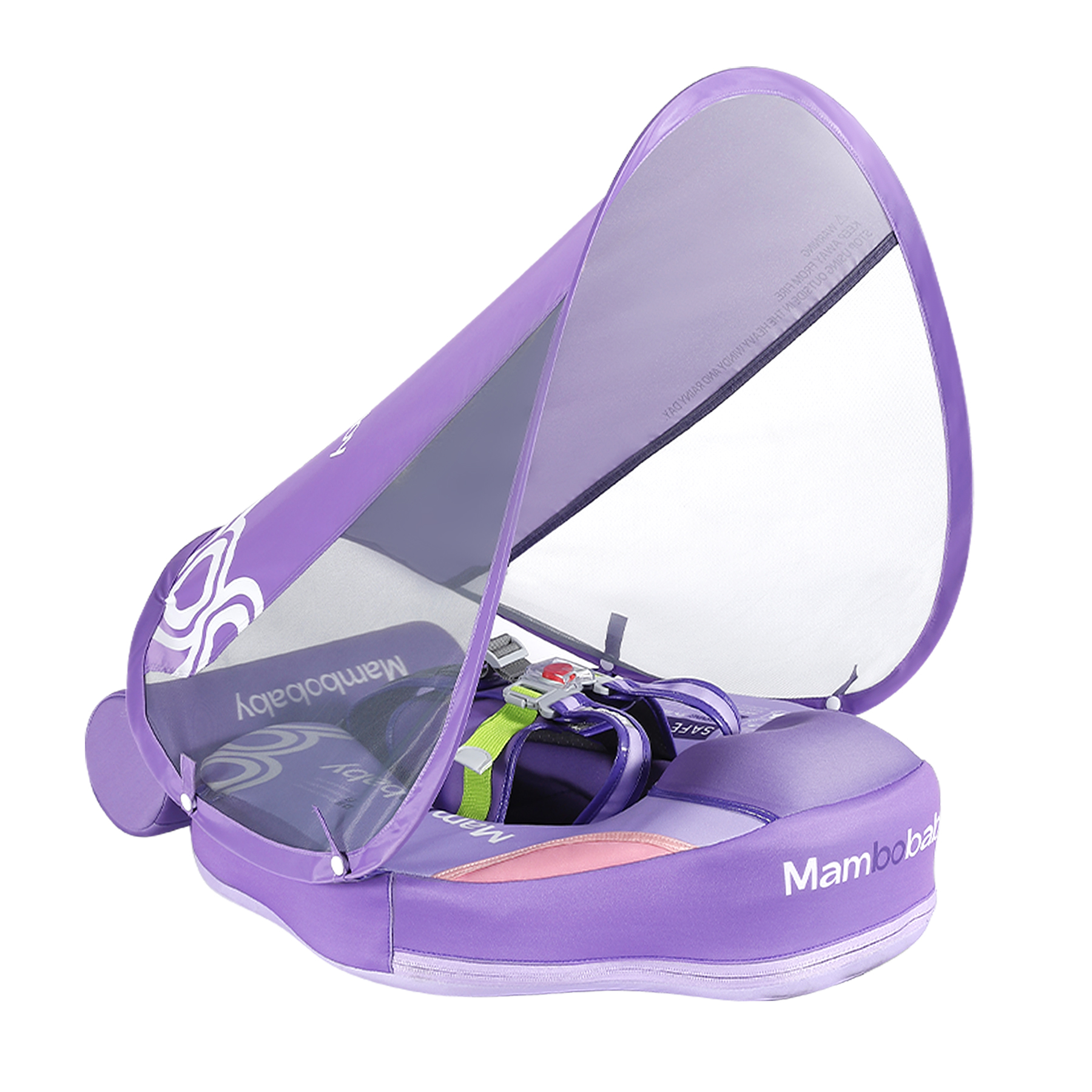 Mambobaby Air-Free Contrasting Theme Chest Float with Flat Canopy