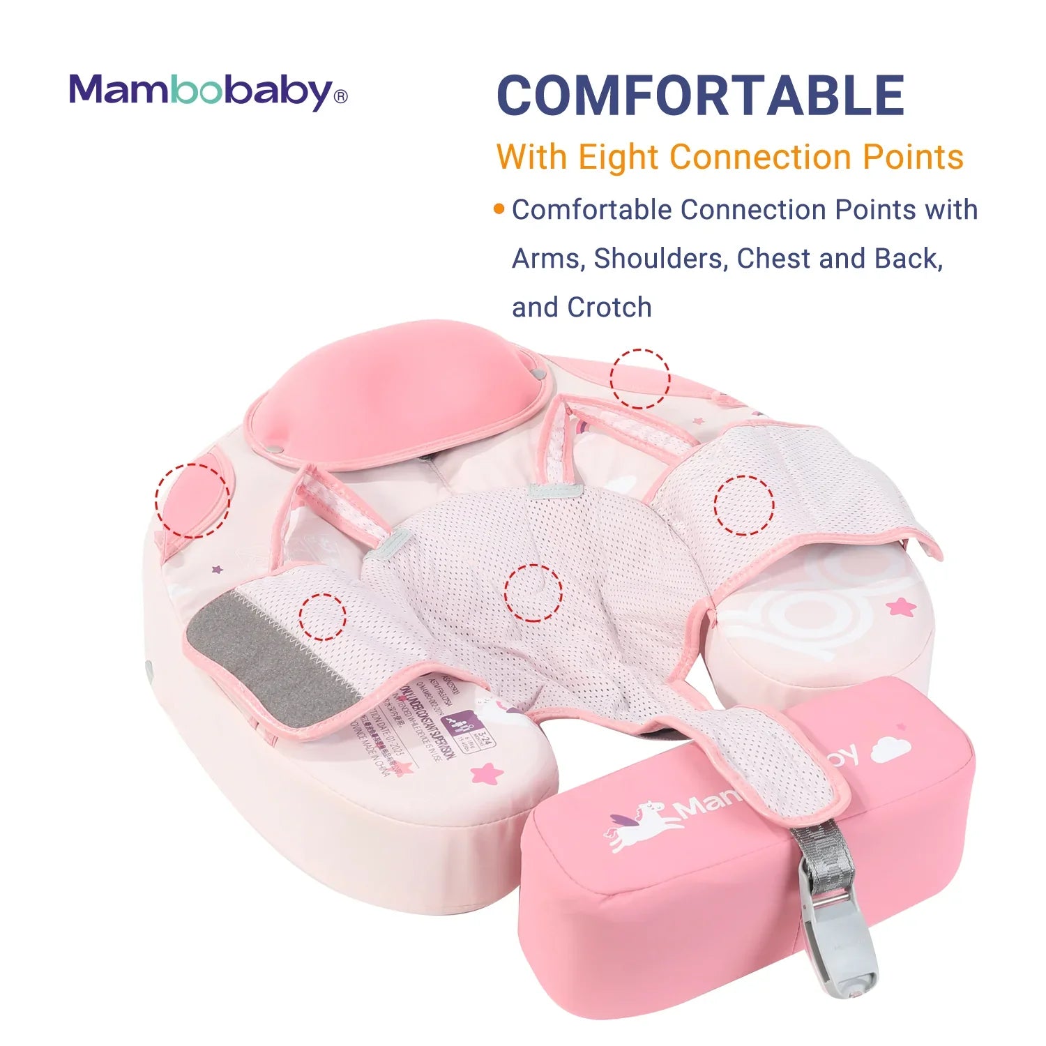 Mambobaby Pool Float with Foldable and Tail