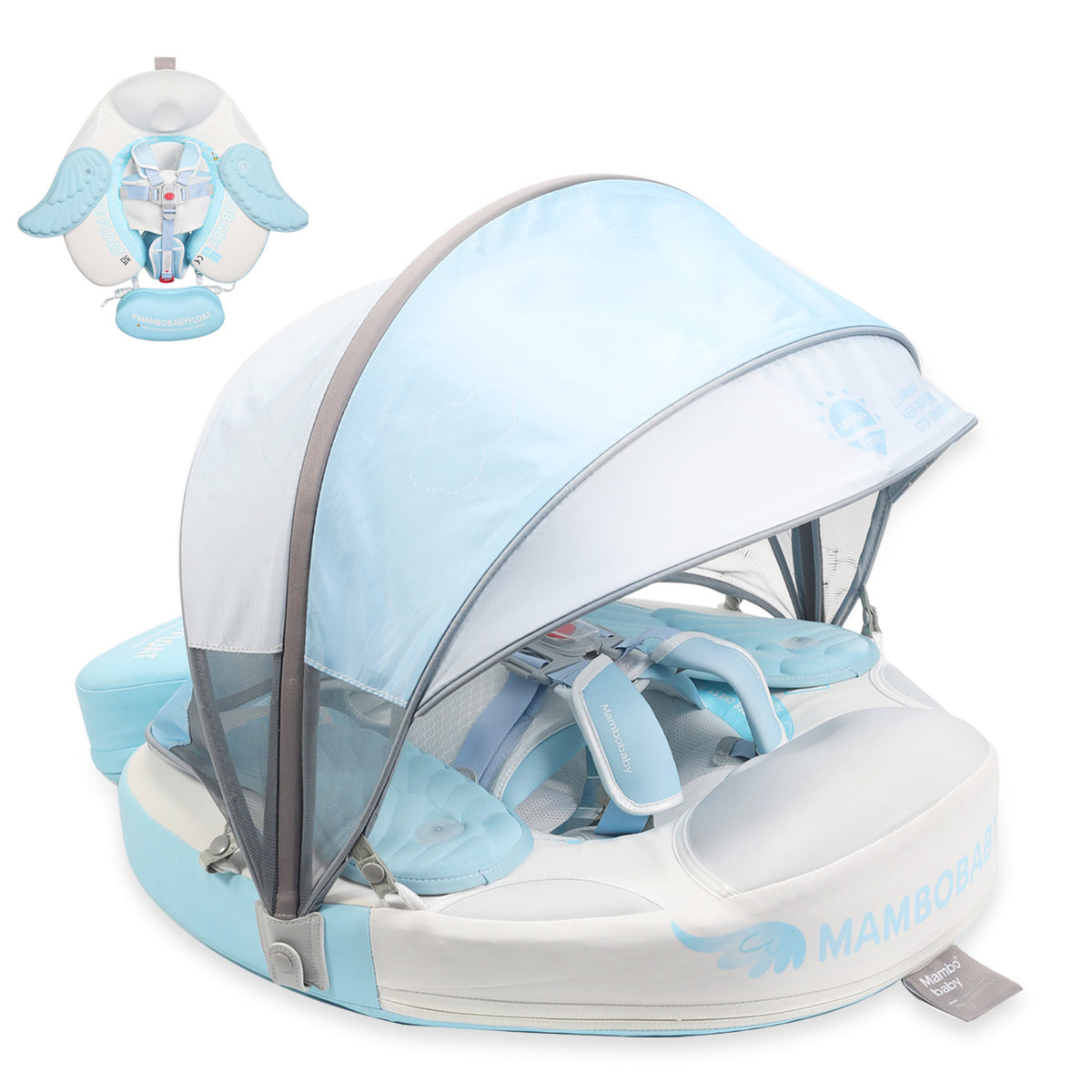 Mambobaby Float with Canopy and Tail Angel wings