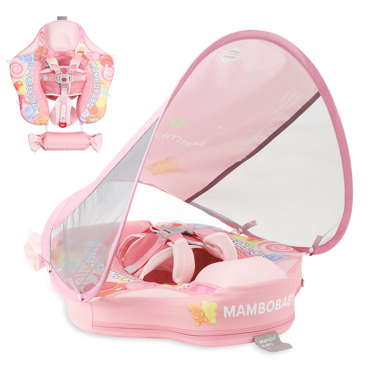 Mambobaby Pool Float Candy with Canopy