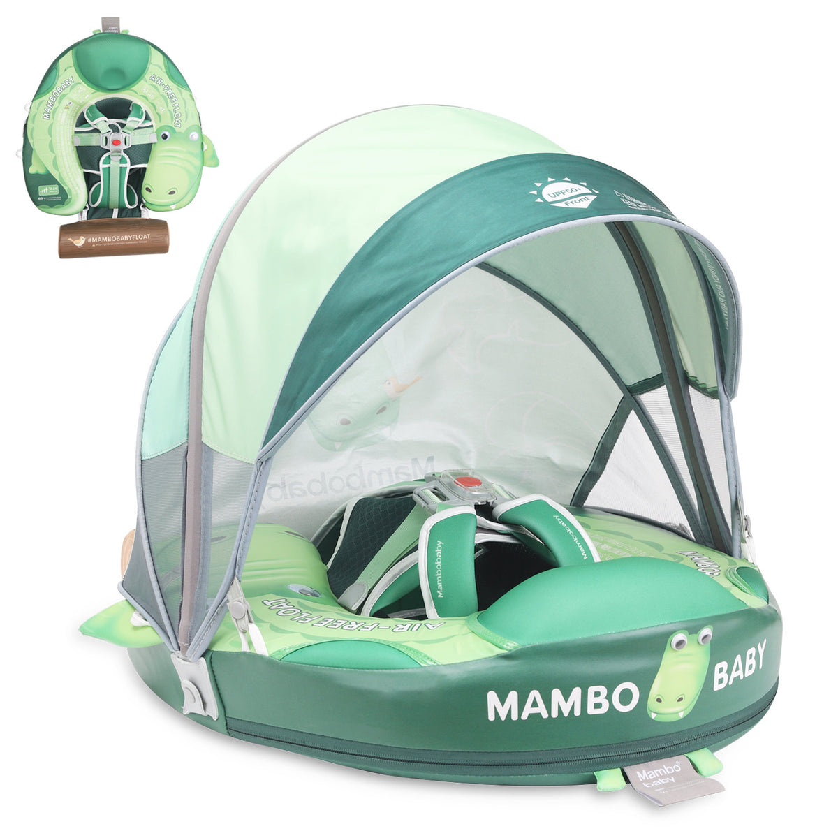 Mambobaby Pool Float  Crocodiles with Canopy