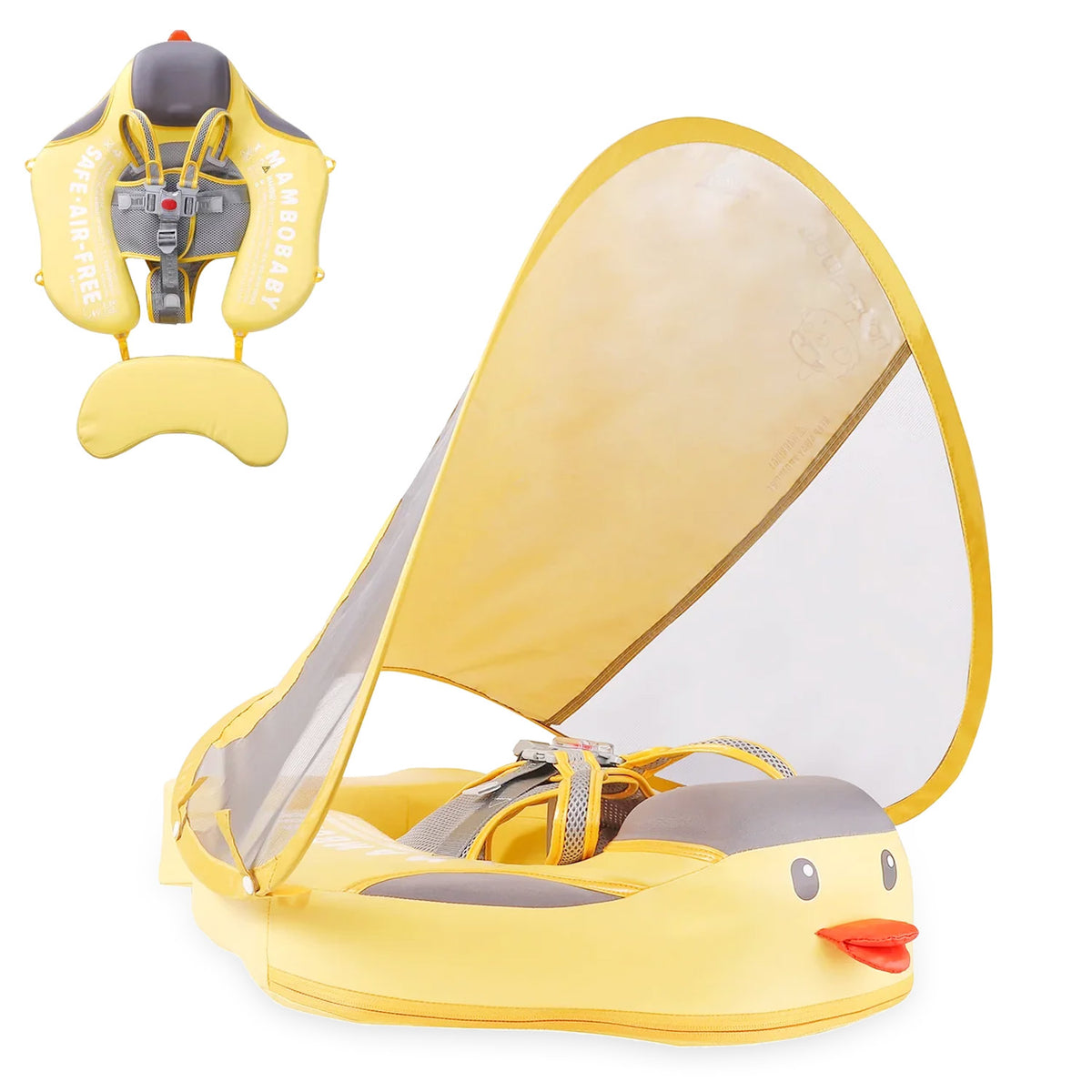 Mambobaby Pool Float Duckling with Canopy