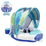 Mambobaby Pool Float with Canopy and Tail - Colofish