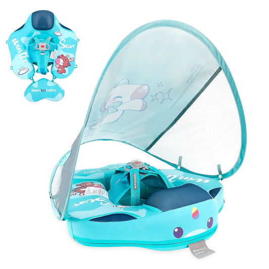 Mambobaby Pool Float with Canopy and Tail KuKuKiKi 1500