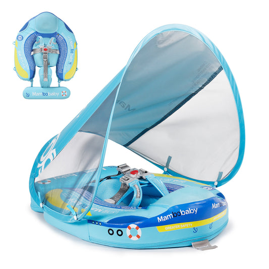 Mambobaby Pool Float with Canopy and Tail  Steamship 1500