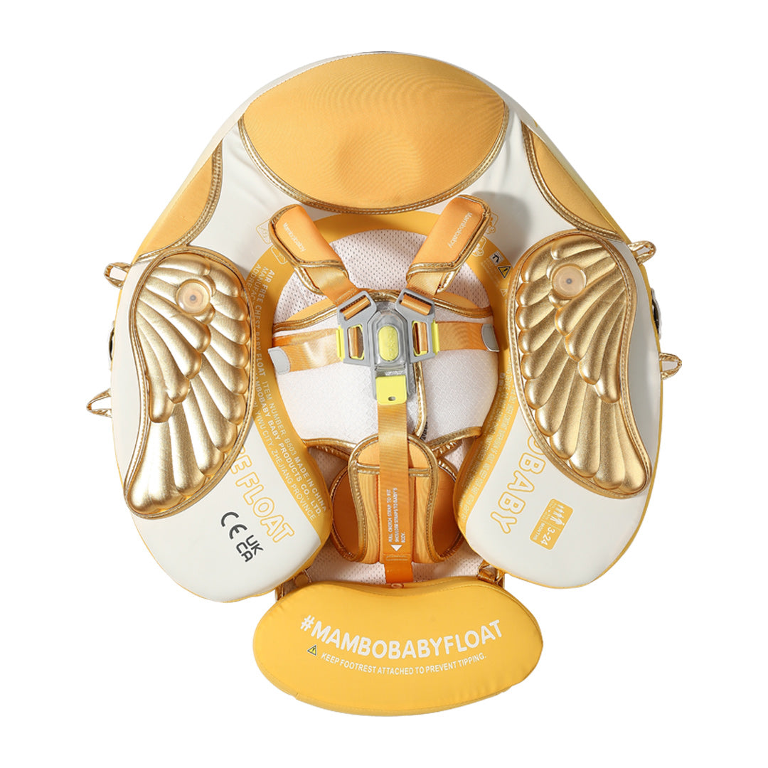 Mambobaby Air-Free Angel Wings Chest Float with 3D Canopy