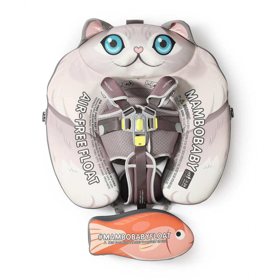 Mambobaby Air-Free Cat Chest Float with 3D Canopy