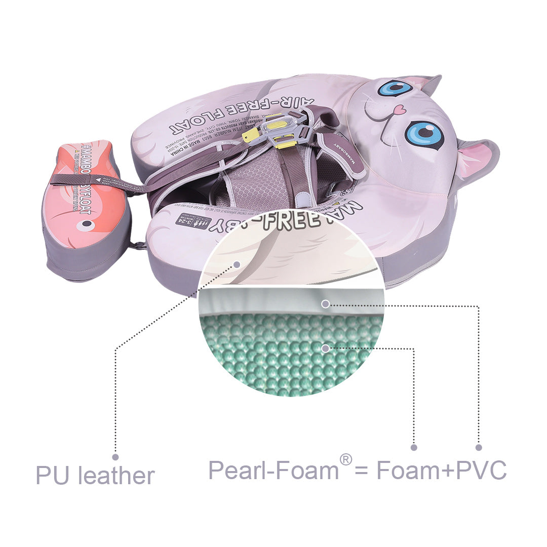 Mambobaby Air-Free Cat Chest Float with 3D Canopy
