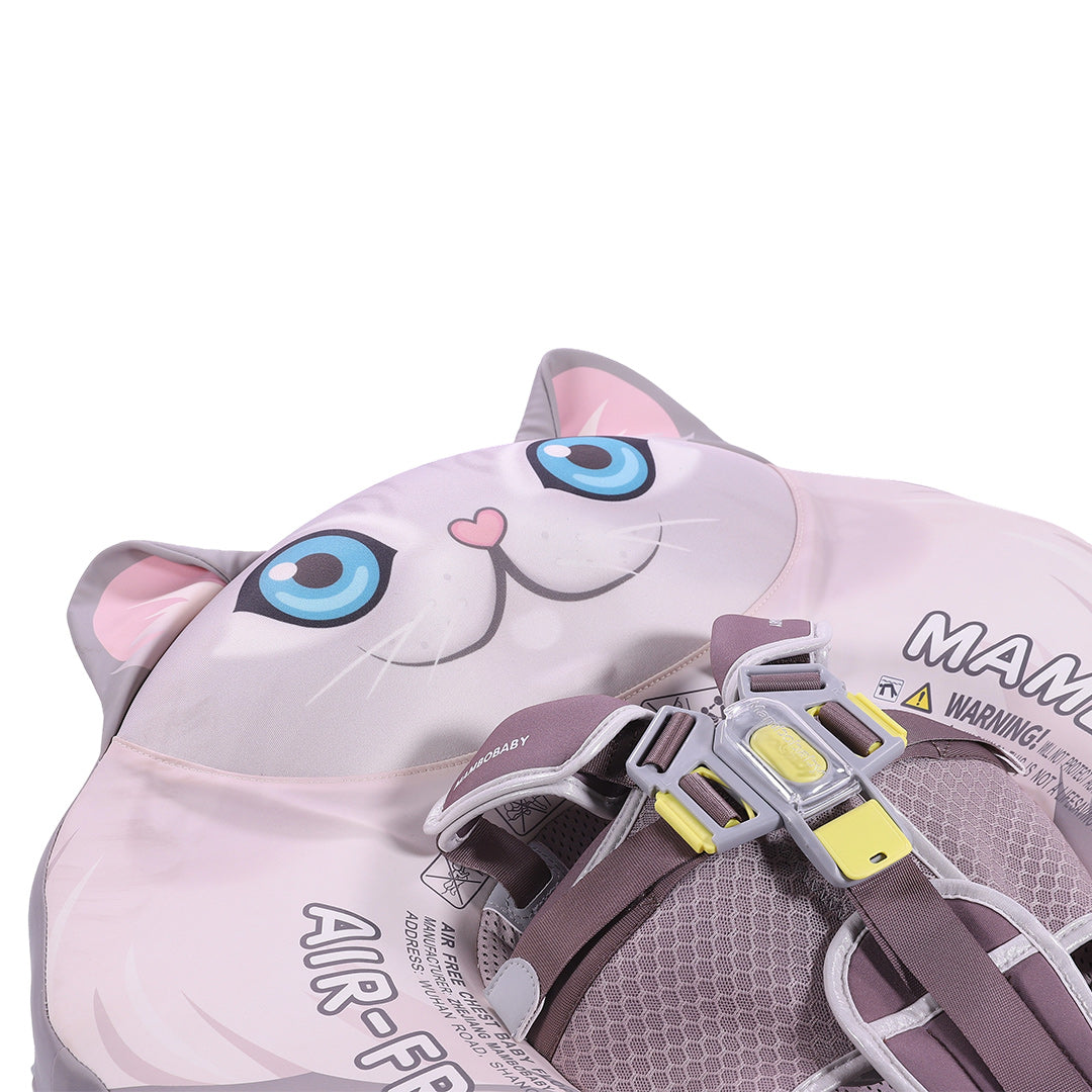 Mambobaby Air-Free Cat Chest Float with 3D Canopy