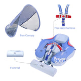 Mambobaby Air-Free Contrasting Theme Chest Float with Flat Canopy
