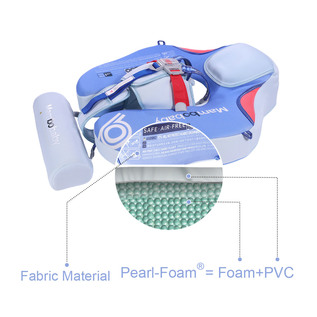 Mambobaby Air-Free Contrasting Theme Chest Float with Flat Canopy