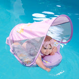 Mambobaby Air-Free Floral Garden Chest Float with Flat Canopy