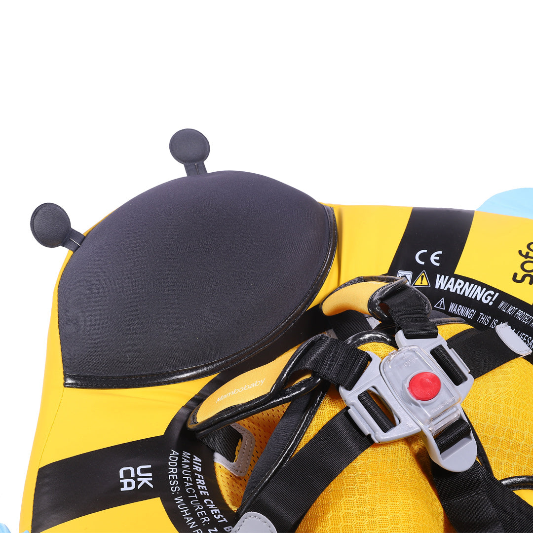 Mambobaby Air-Free HoneyBee Chest Float with 3D Canopy
