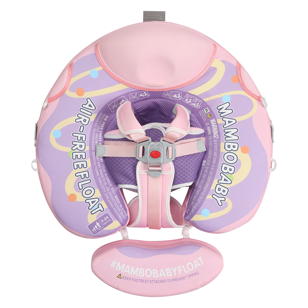 Mambobaby Air-Free Pink Donut  Chest Float with 3D Canopy