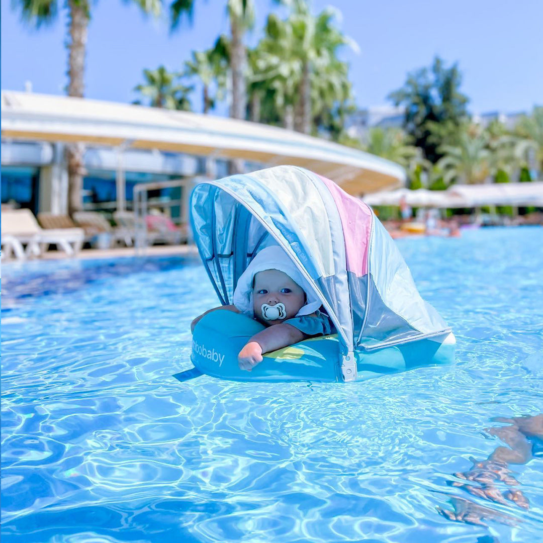 Mambobaby Air-Free Rainbow Chest Float with 3D Canopy