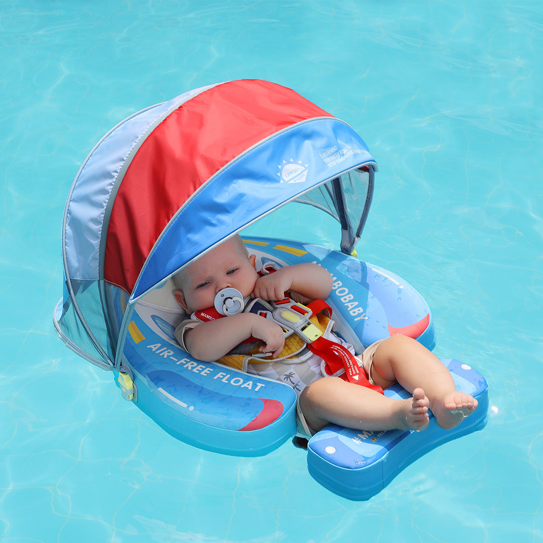 Mambobaby Air-Free Speedy Boat Buddy Chest Float with 3D Canopy