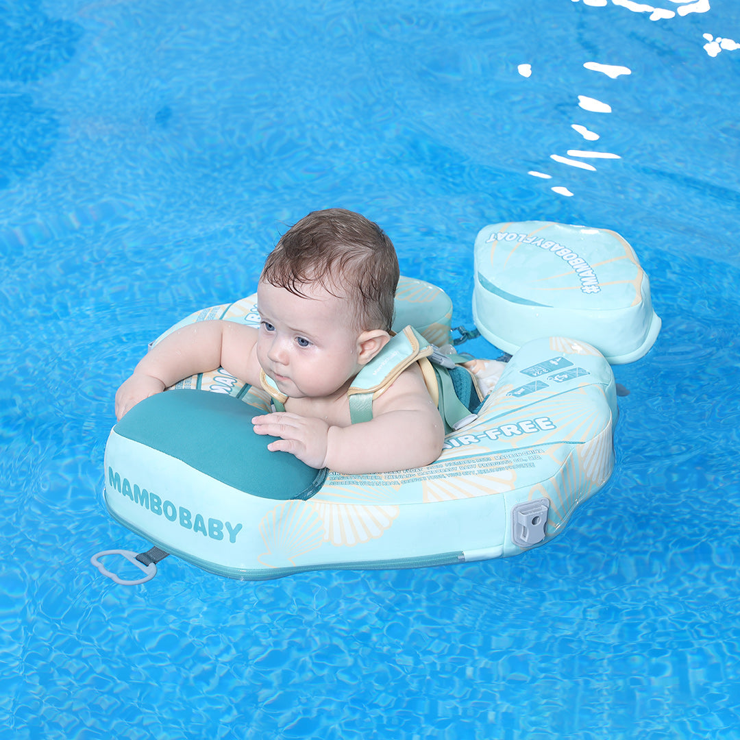 Mambobaby Air-Free Tail Seashell Chest Float with 3D Canopy