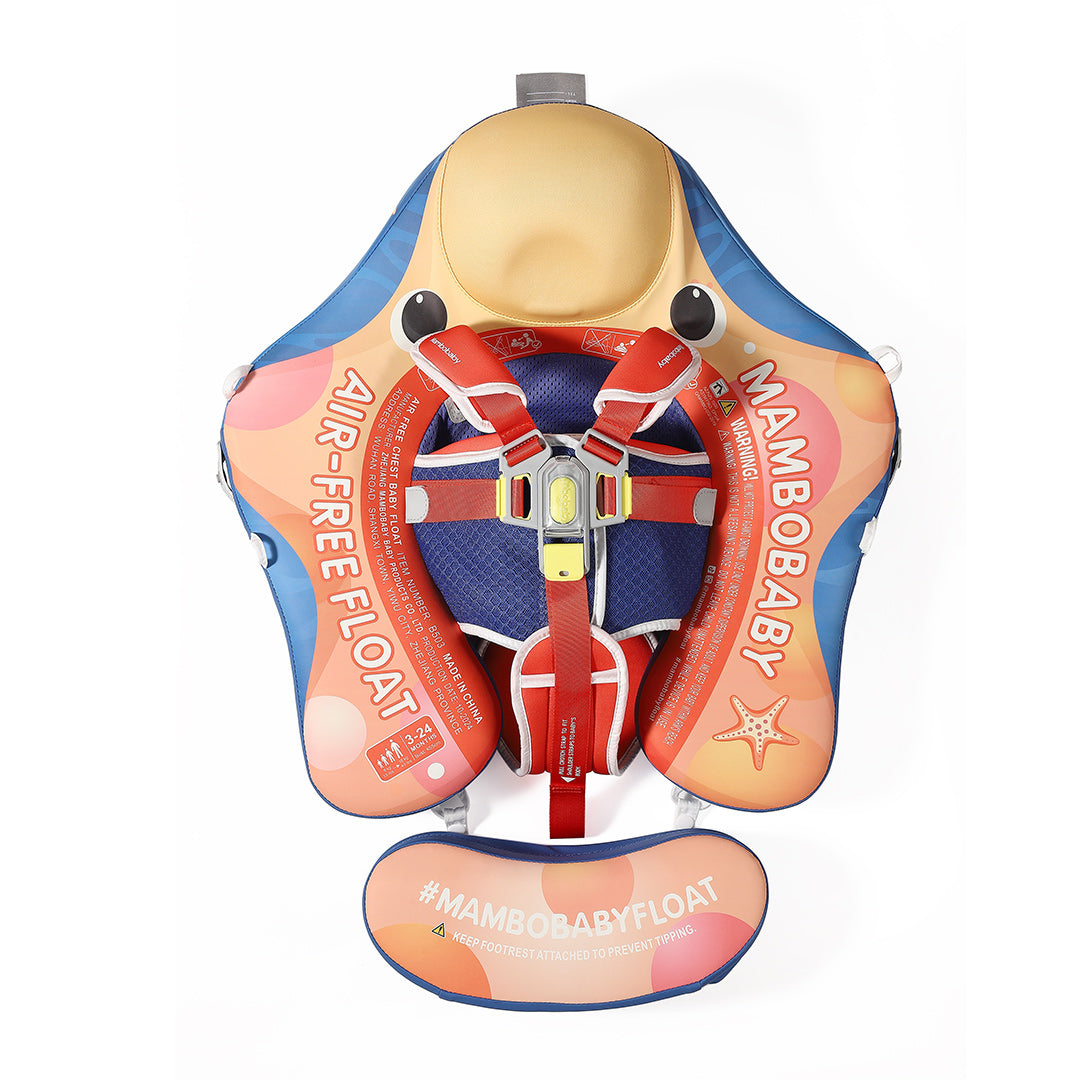 Mambobaby Air-Free Starfish Chest Float with 3D Canopy
