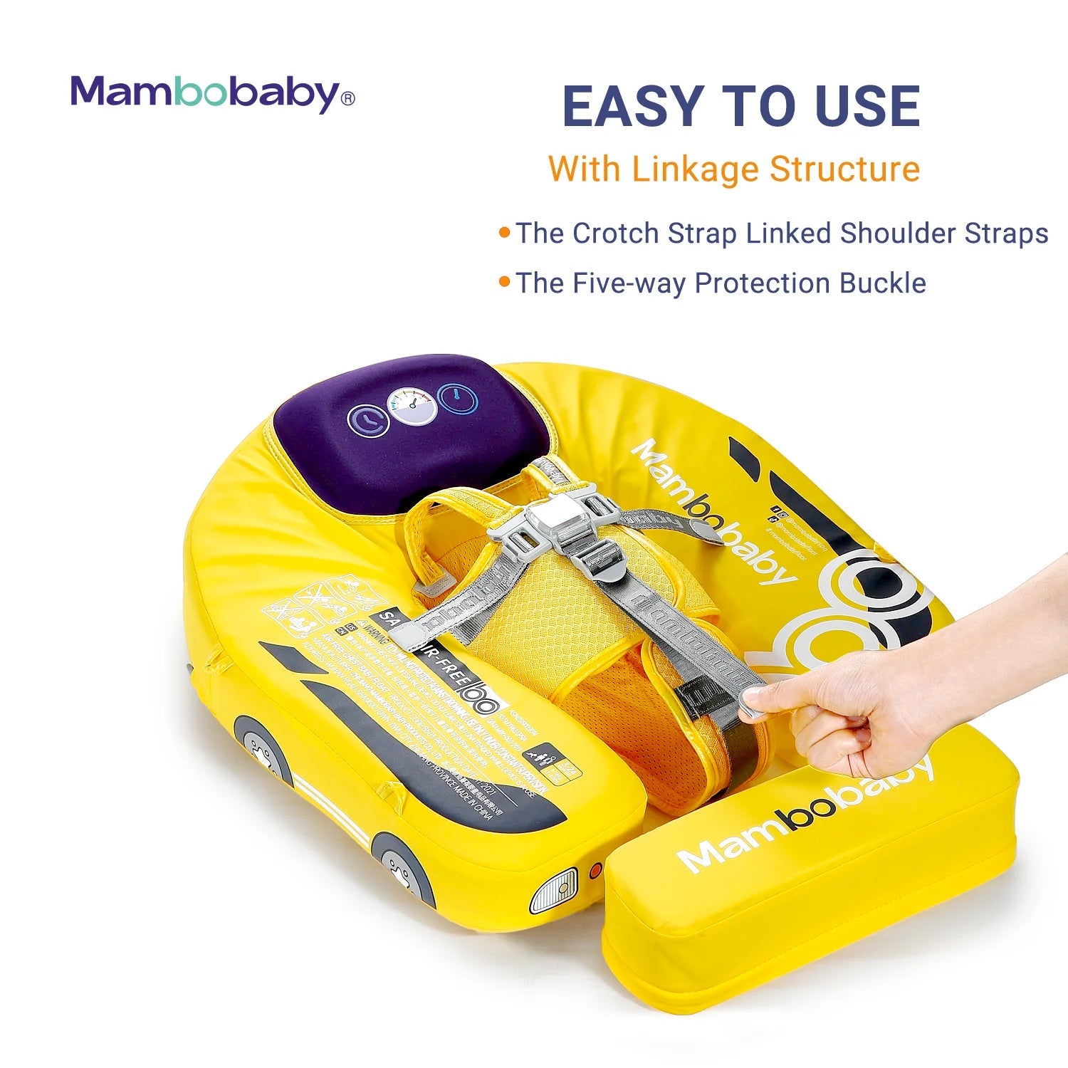 Mambobaby Pool Float Car with Canopy