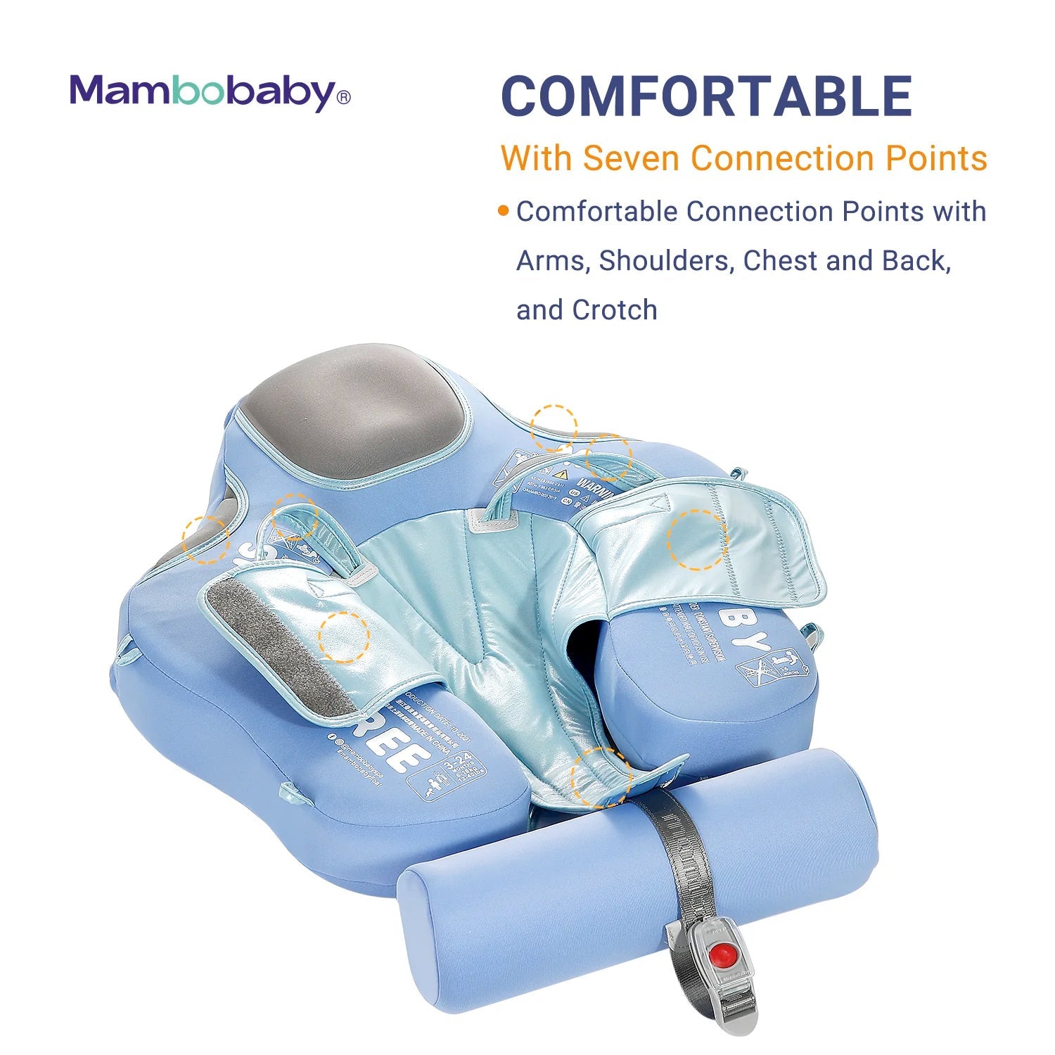 Mambobaby Pool Float Elephant with Canopy