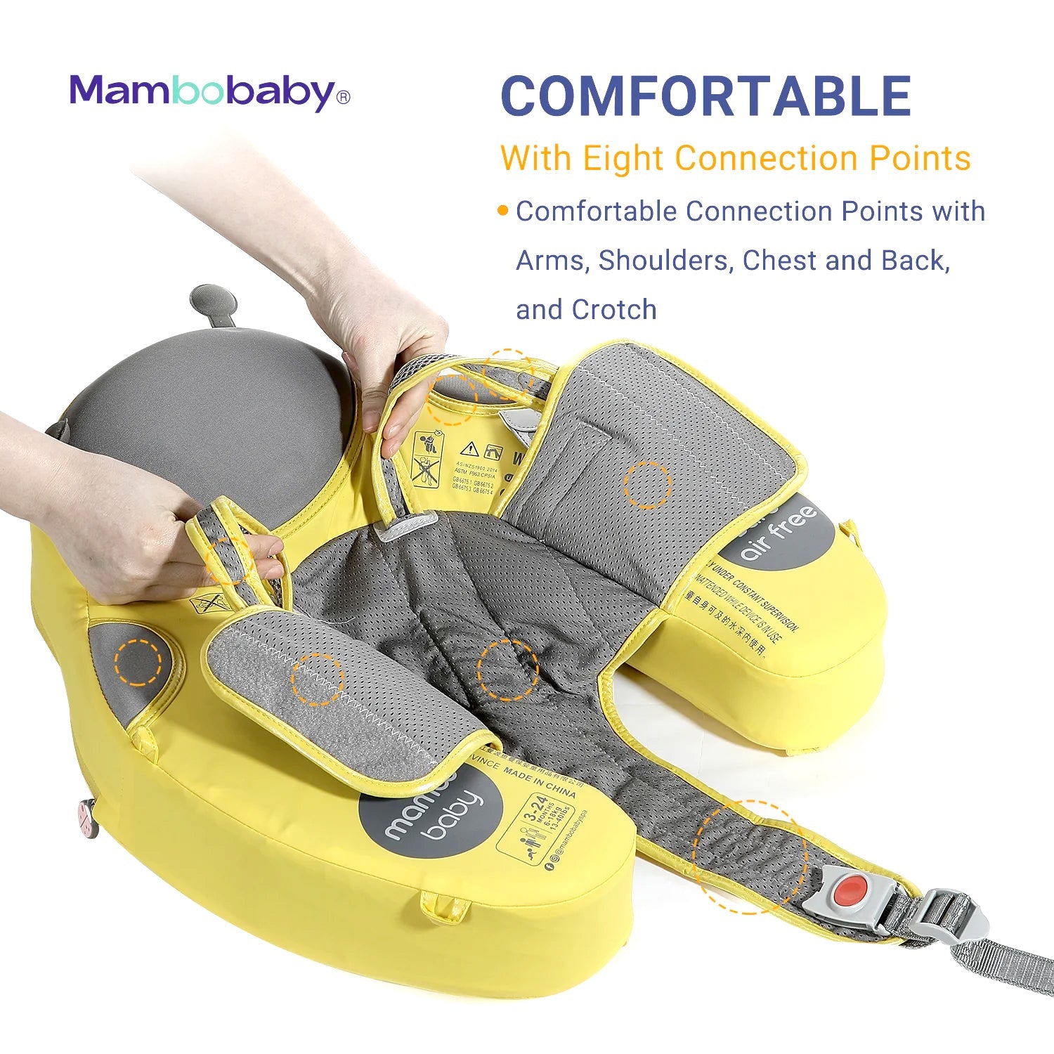 Mambobaby Pool Float  Ladybug with Canopy and Tail Blue