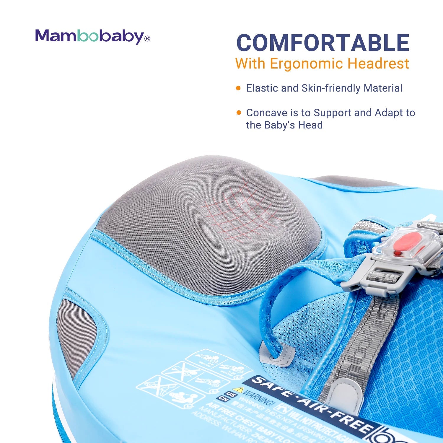 Mambobaby Pool Float with Canopy and Tail Narwal（Monodon monoceros）