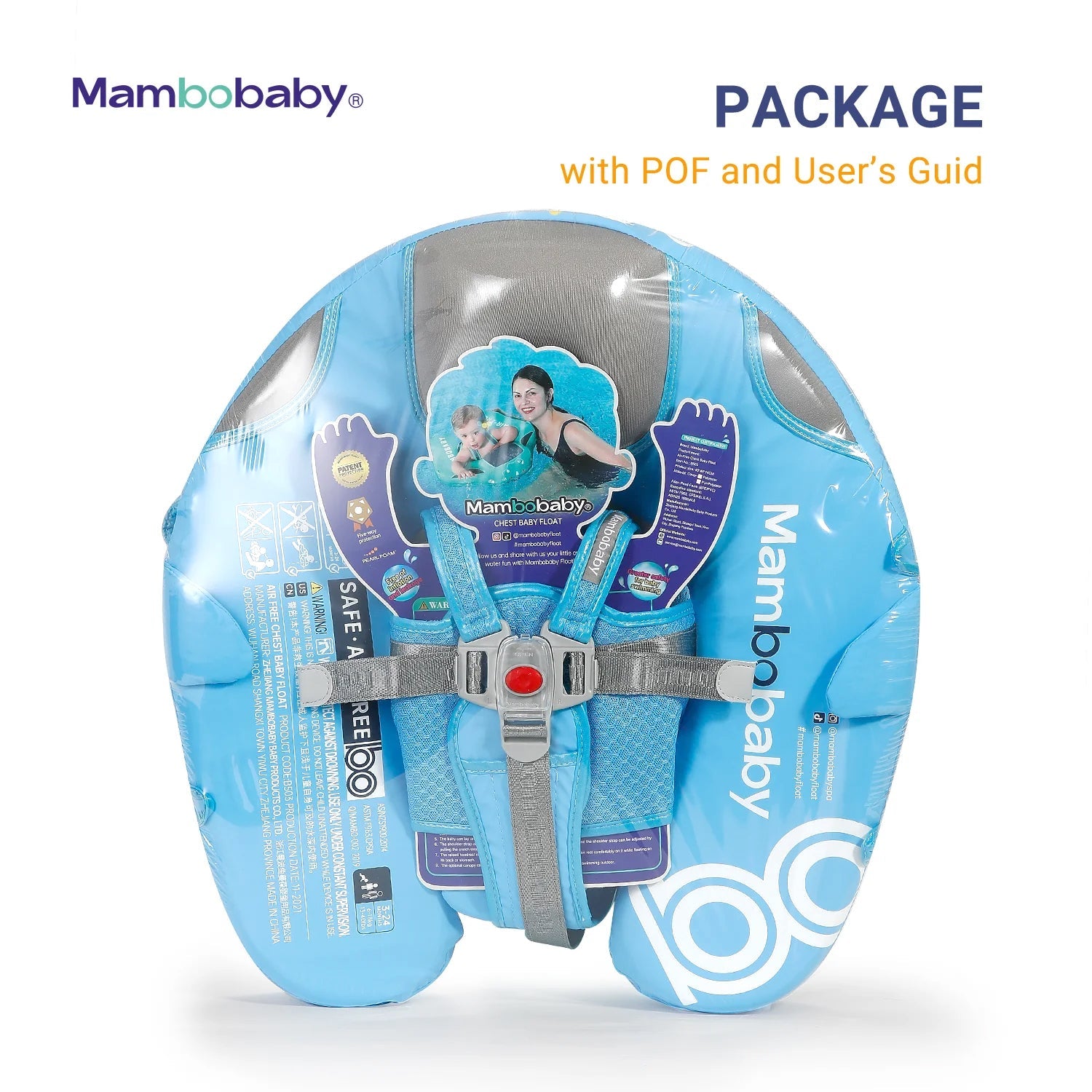 Mambobaby Pool Float with Canopy and Tail Narwal（Monodon monoceros）