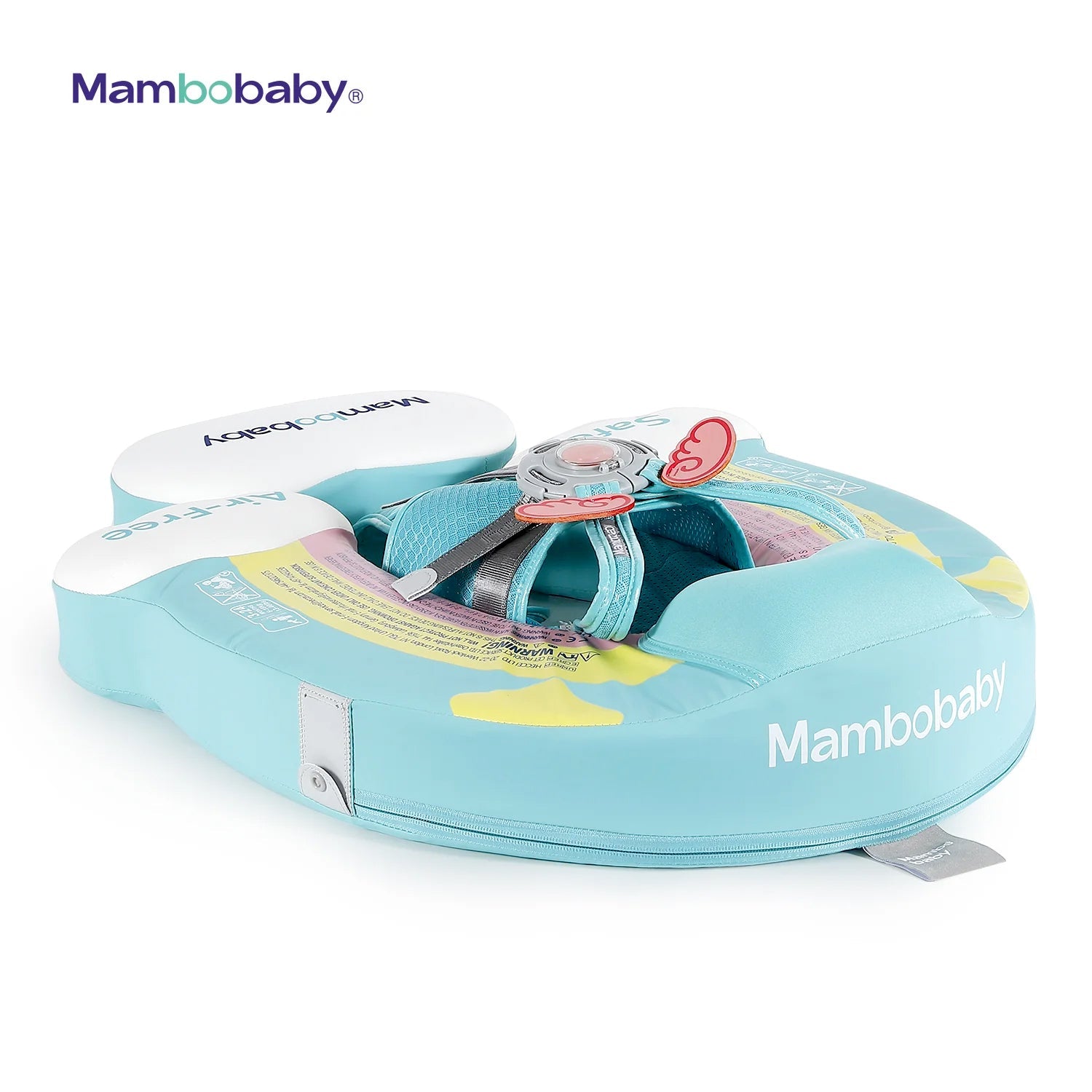 Mambobaby Pool Float Rainbow with Canopy and Tail