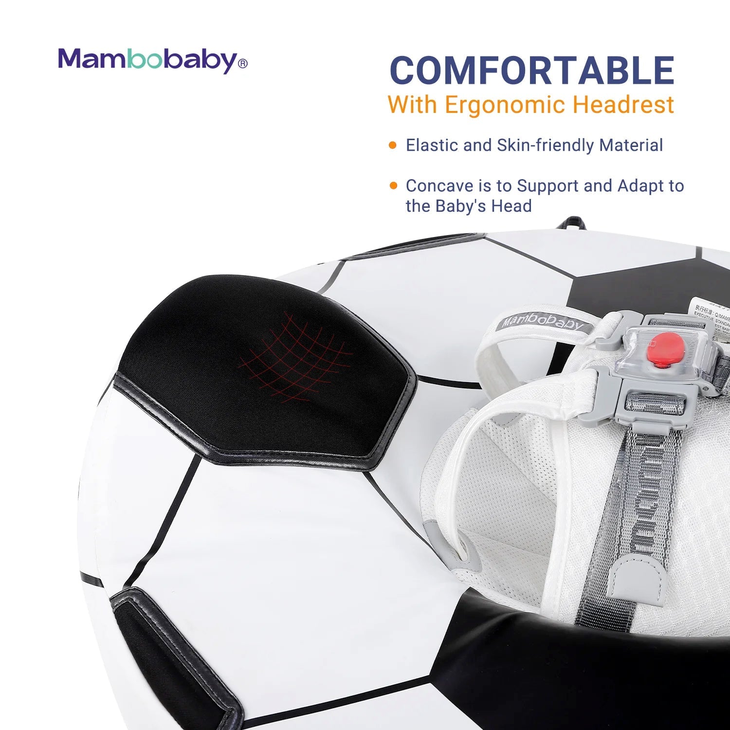 Mambobaby Pool Float with Canopy and Tail Soccer