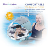 Mambobaby Pool Float with Canopy and Tail Soccer