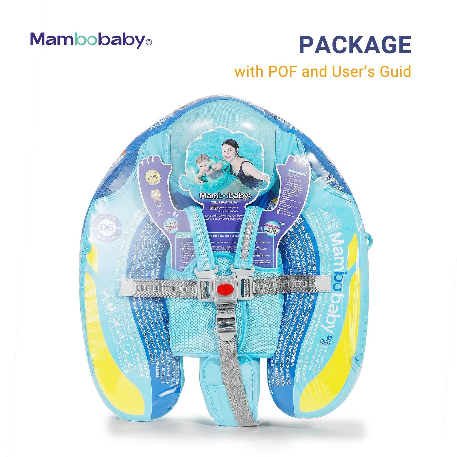 Mambobaby Pool Float with Canopy and Tail  Steamship