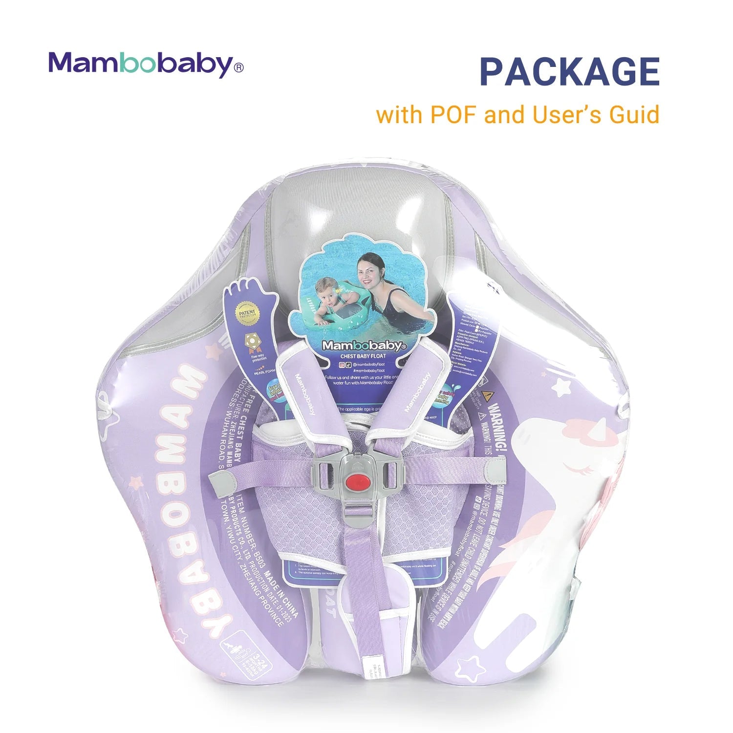 Mambobaby Pool Float 2023 Unicorn with Canopy