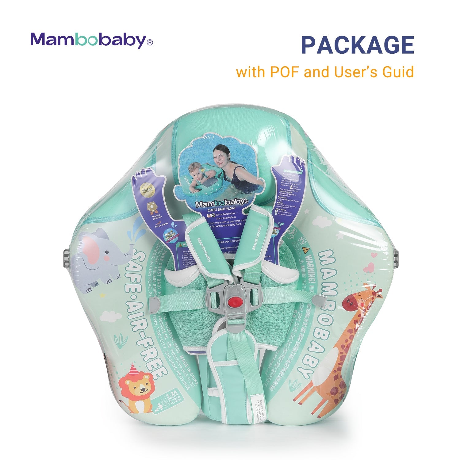 Mambobaby Pool Float with Canopy and Tail  Zoo