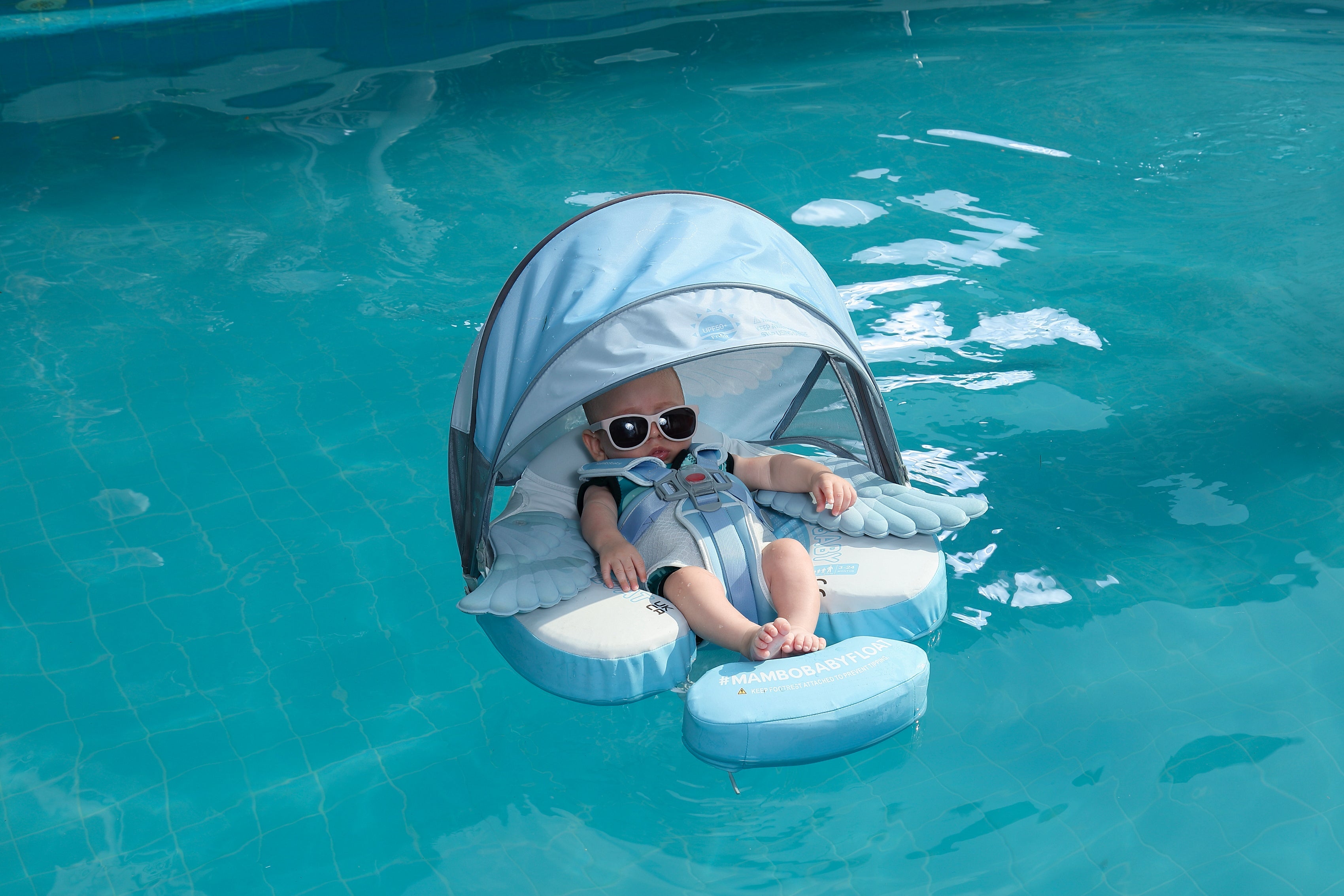 Mambobaby Float with Canopy and Tail Angel wings