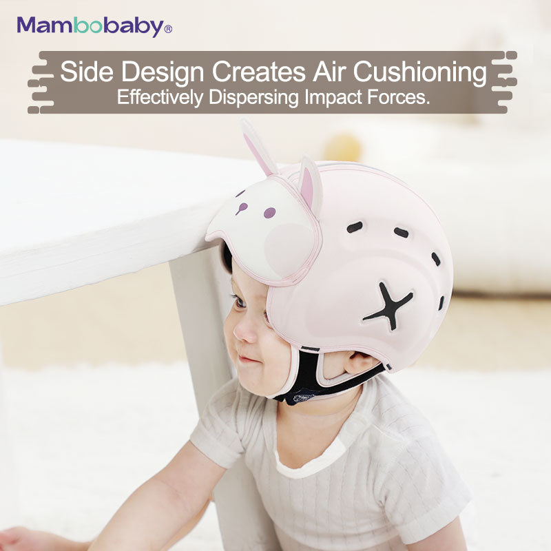 Mambobaby Infant Safety Headgear for Crawling Walking with Bunny Pattern