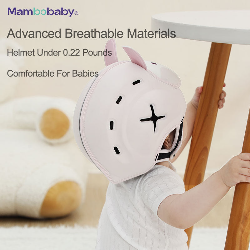 Mambobaby Infant Safety Headgear for Crawling Walking with Bunny Pattern