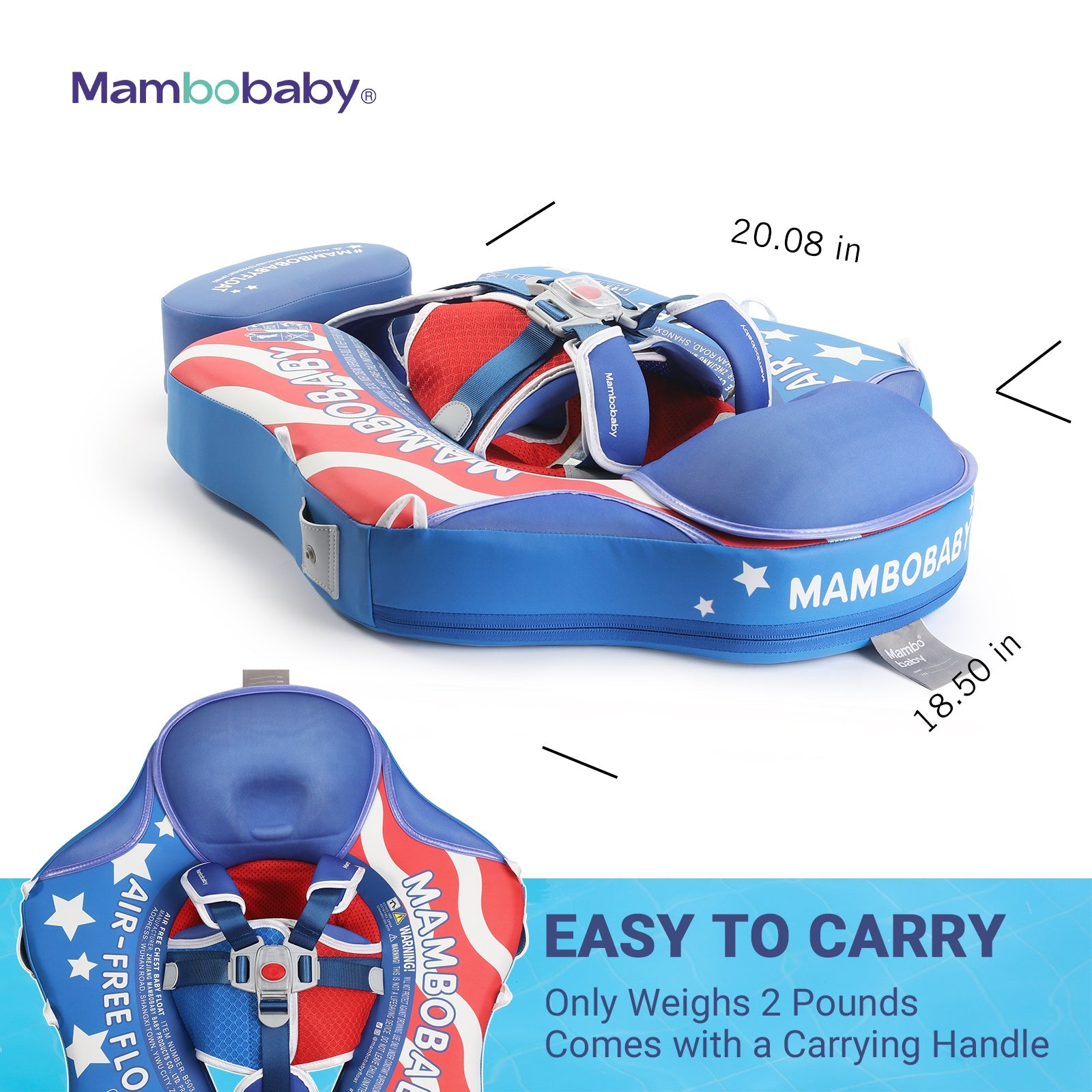 Mambobaby Pool Float Liberty with Canopy