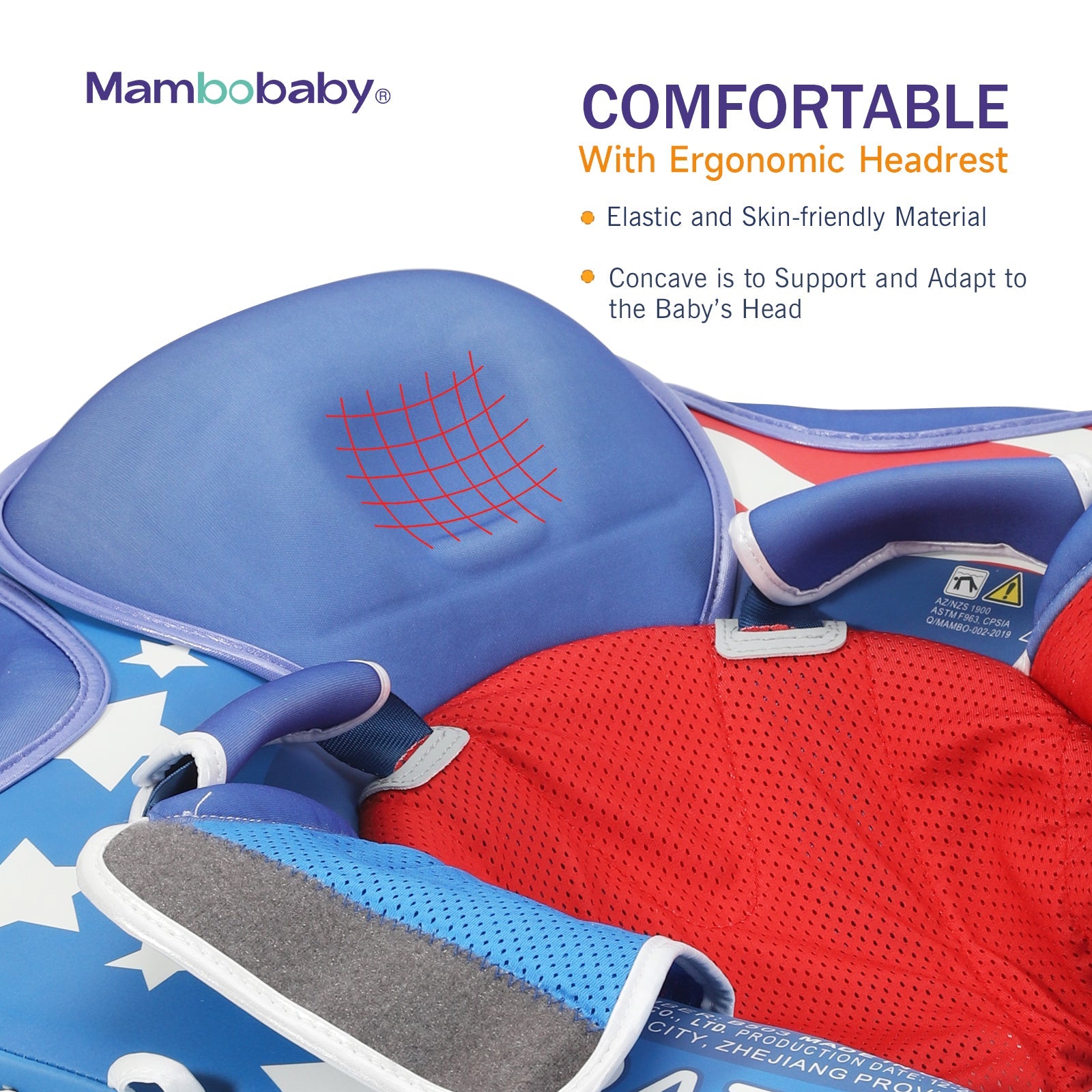 Mambobaby Pool Float Liberty with Canopy