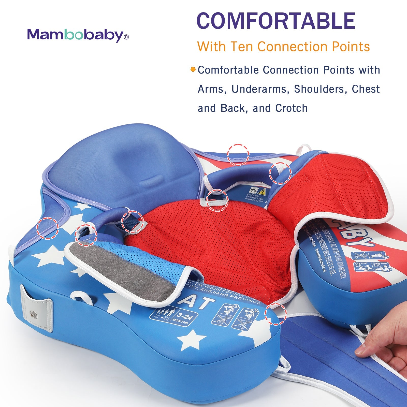 Mambobaby Pool Float Liberty with Canopy