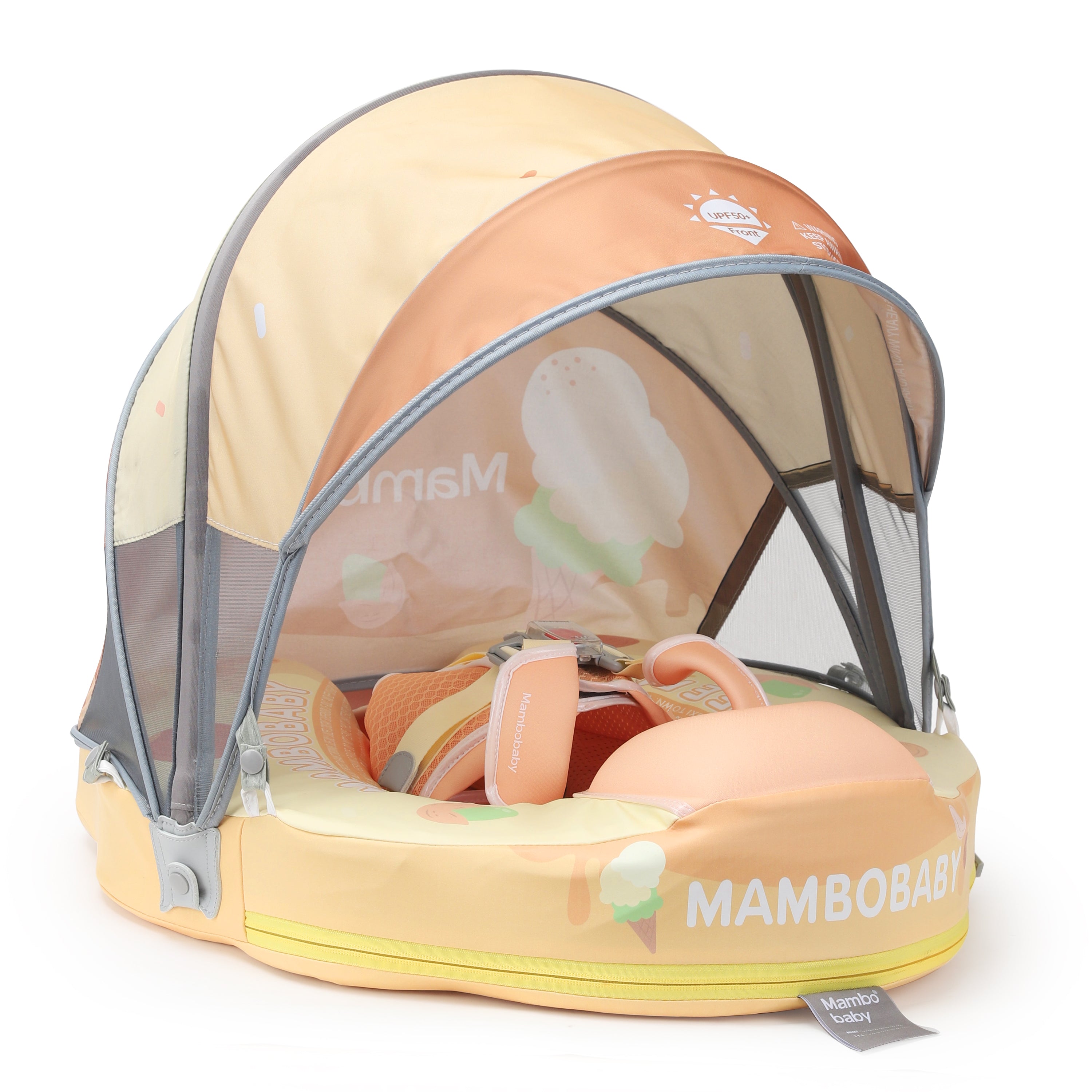 Mambobaby Pool Float  ice-cream with Canopy