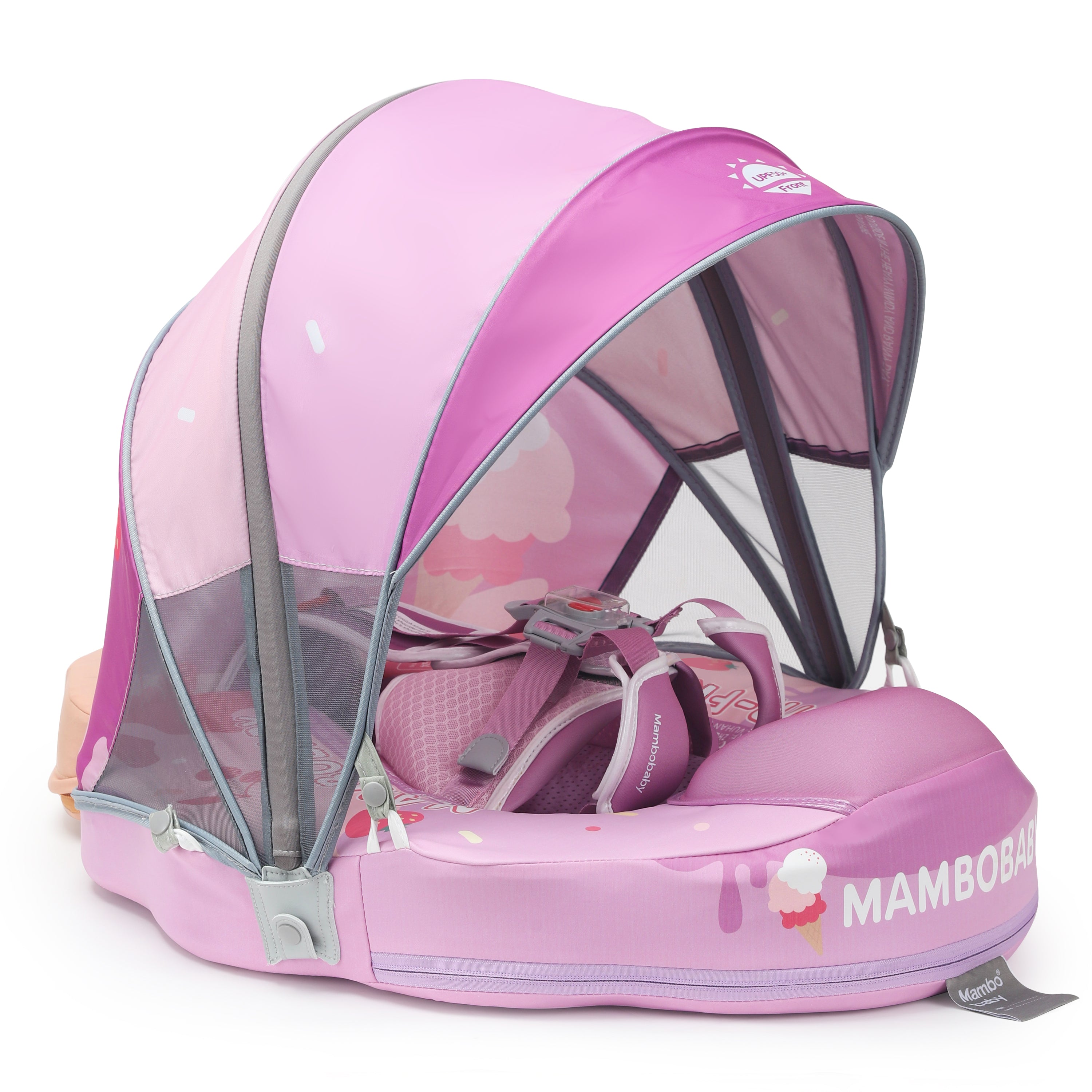 Mambobaby Pool Float  ice-cream with Canopy